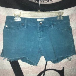 ROXY Teal Cut-off Denim Shorts